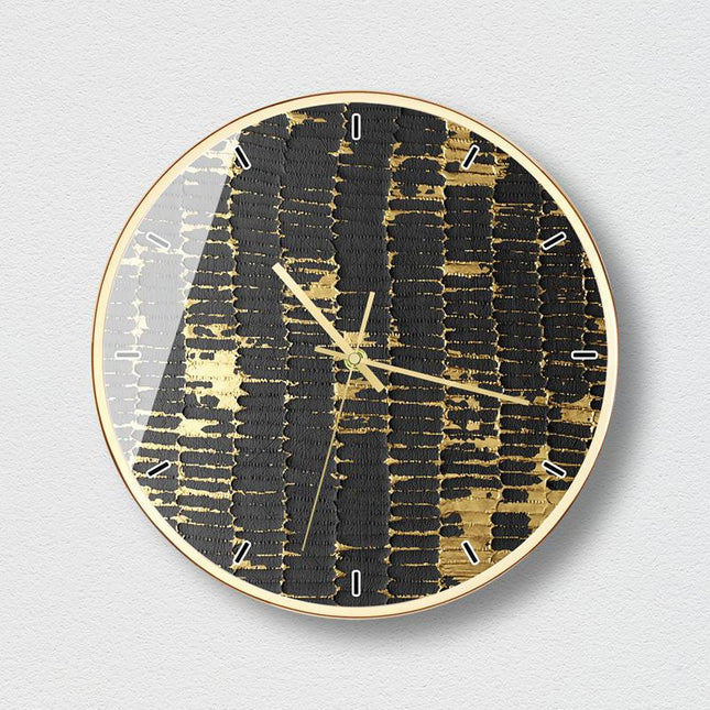 Orologio da parete dorato design alveare
