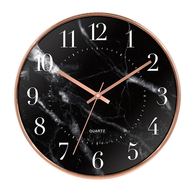 Orologio da parete moderno effetto marmo