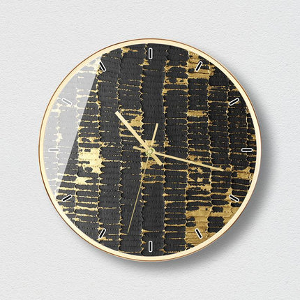 Orologio da parete dorato design alveare