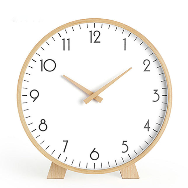 Orologio da tavolo minimalista in legno