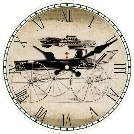 Orologio da parete vintage con carrozza
