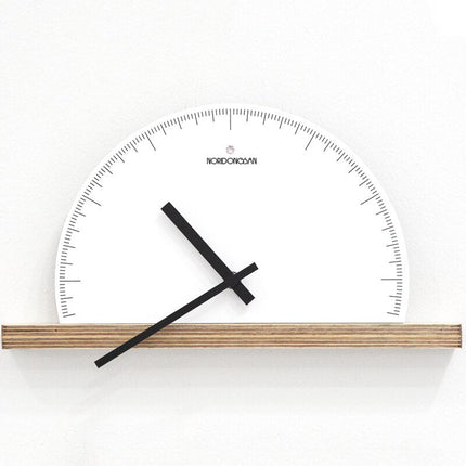 Orologio da mensola design semicerchio minimalista