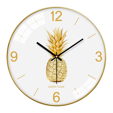 Orologio da parete in vetro con ananas