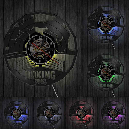 Orologio da parete in vinile pugilato