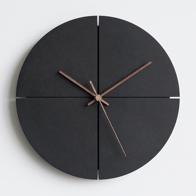 Orologio da parete nero design minimalista