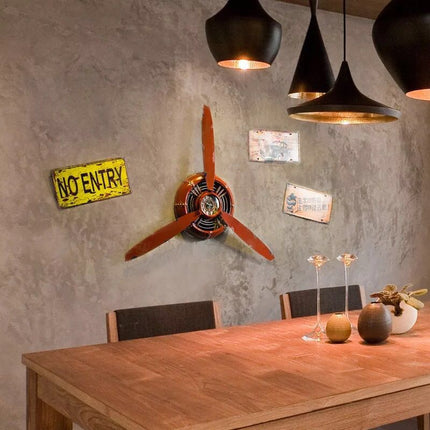 Orologio da parete vintage elica aereo