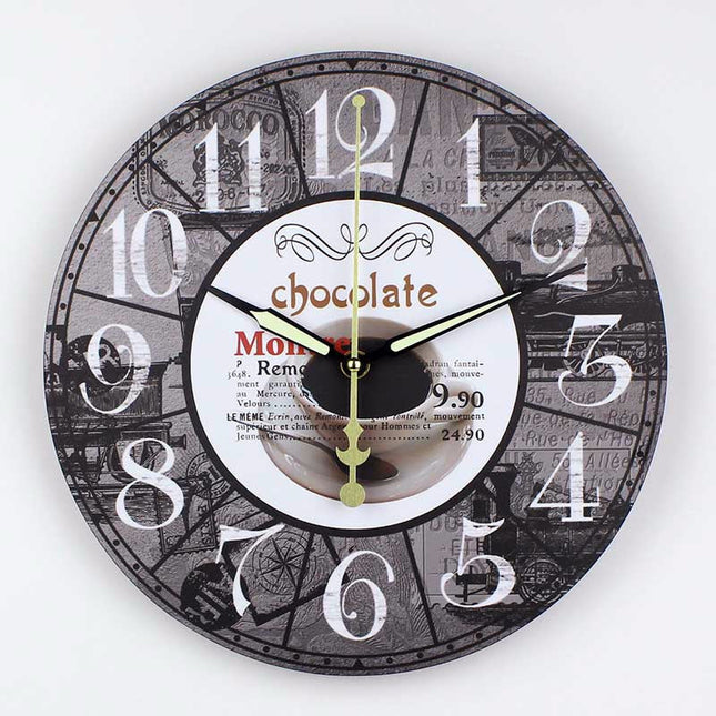 Orologio da parete vintage tema caffè