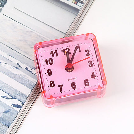 Piccola sveglia da viaggio quadrata al quarzo