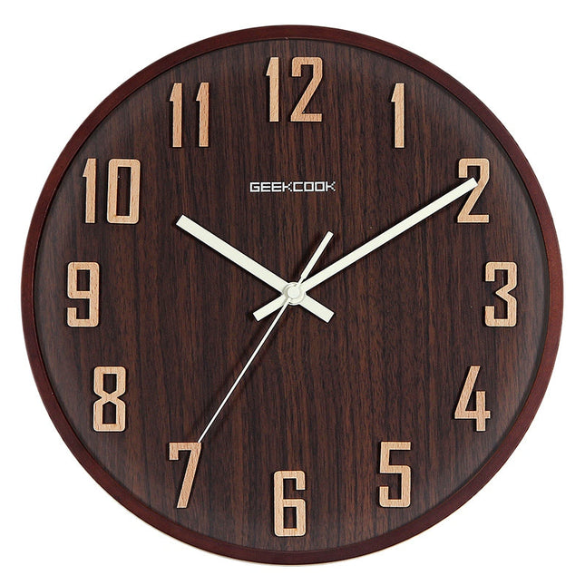 Orologio da parete legno numeri 3D