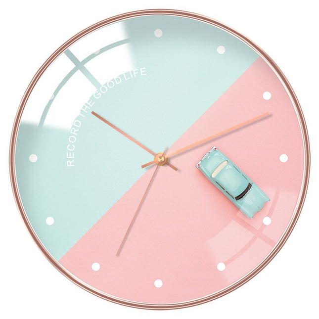 Orologio da parete nordico vetro bombato