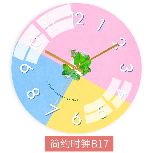 Orologio da parete colorato stile nordico