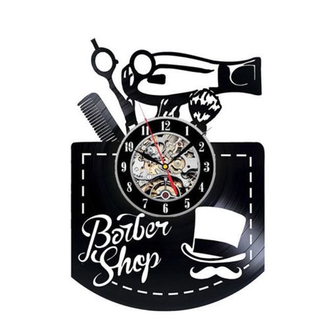 Orologio da parete vinile per Barbiere