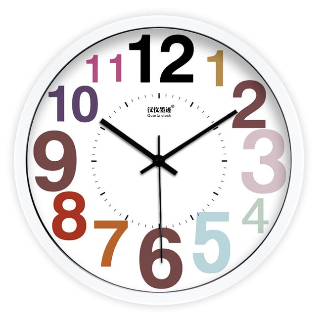 Orologio da parete colorato effetto legno