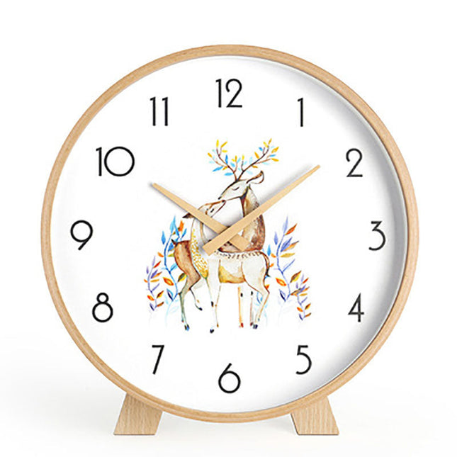 Orologio da tavolo minimalista in legno