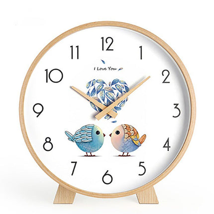 Orologio da tavolo minimalista in legno