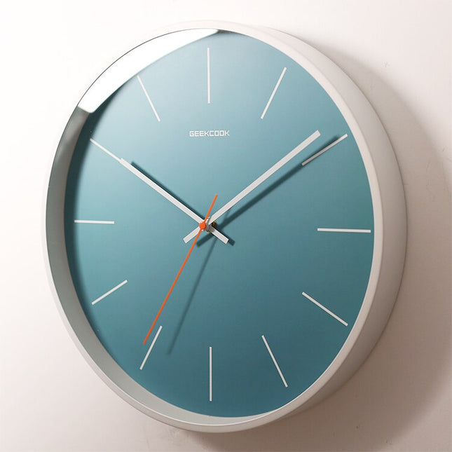 Orologio da parete rotondo scandinavo blu