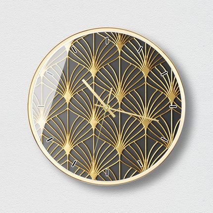 Orologio da parete dorato design alveare