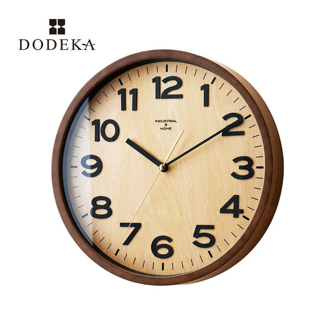 Orologio da parete legno con vetro