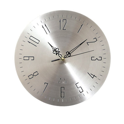 Orologio da parete industriale moderno argento