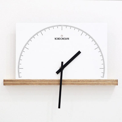 Orologio da mensola design semicerchio minimalista