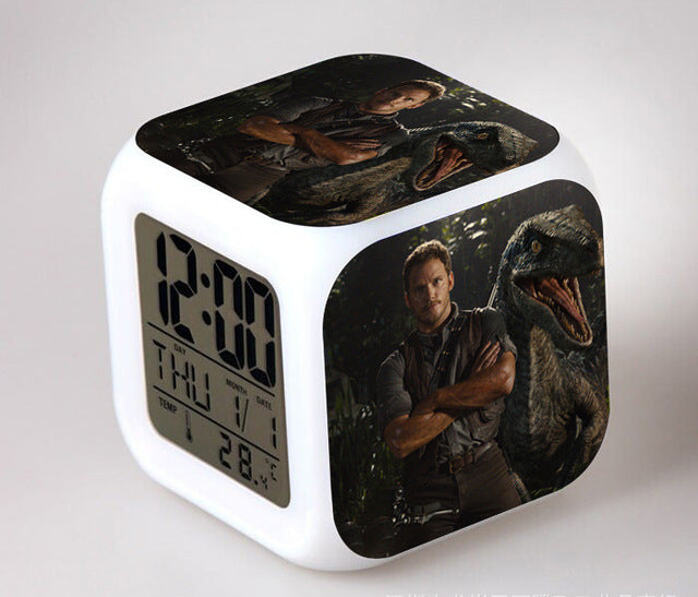 Sveglia a cubo digitale tema Jurassic Park