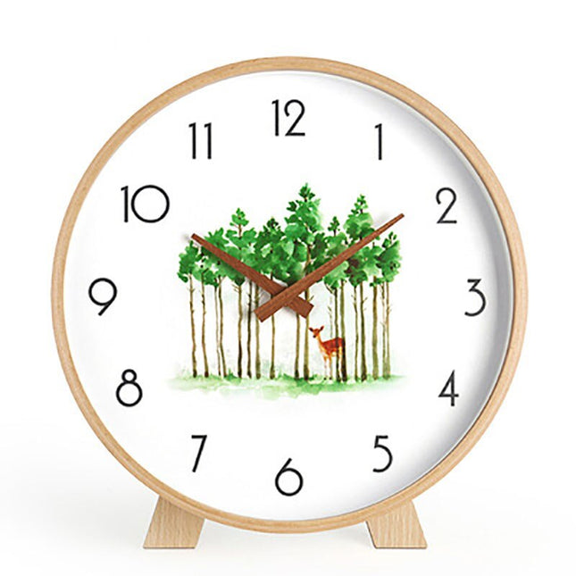 Orologio da tavolo minimalista in legno