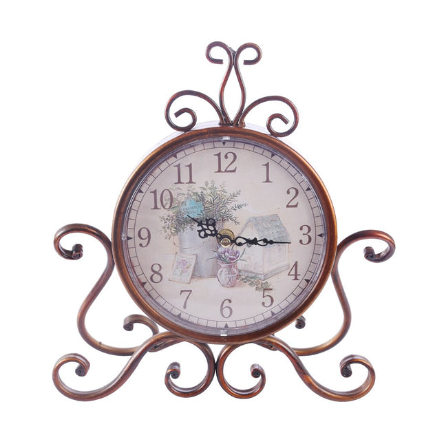 Orologio da tavolo vintage con supporto