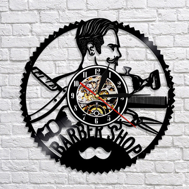 Orologio da parete vinile per Barbiere