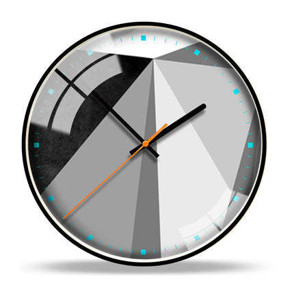 Orologio da parete contemporaneo effetto cemento