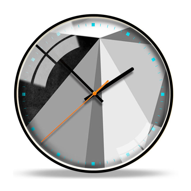 Orologio da parete contemporaneo effetto cemento