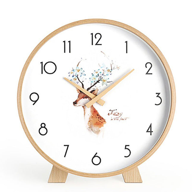 Orologio da tavolo minimalista in legno