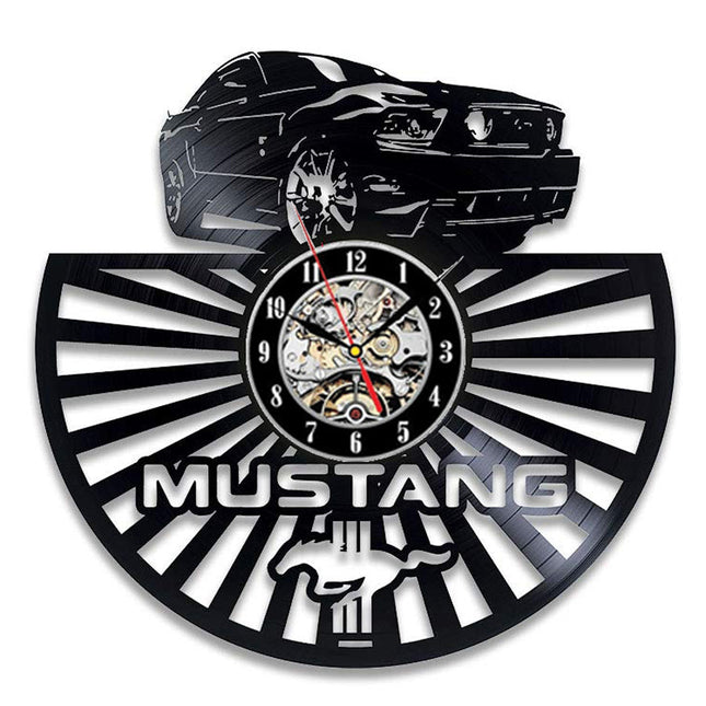 Orologio da parete vinile auto Mustang