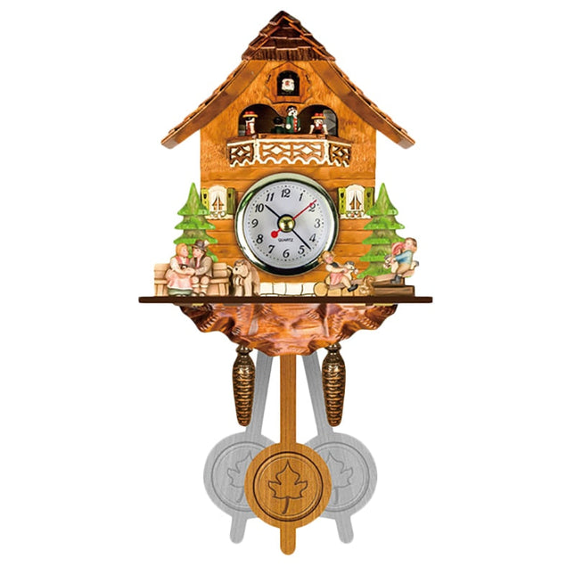 Orologio a cucù da parete decorato