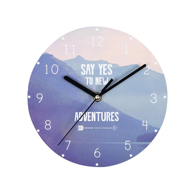 Orologio da parete con frase motivazionale