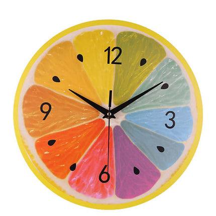 Orologio da parete frutta spicchi colorati