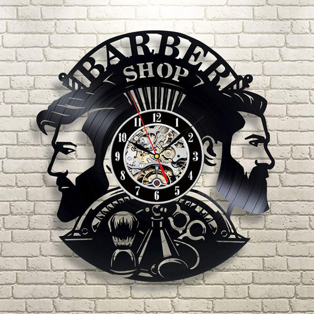 Orologio da parete vinile per Barbiere