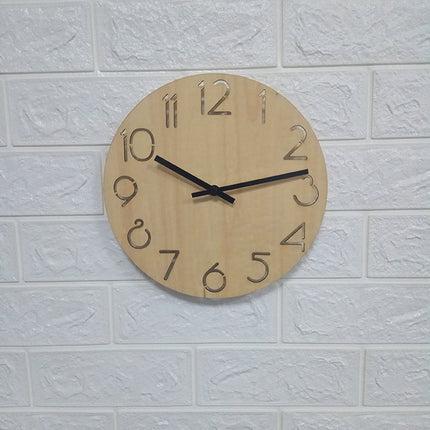 Orologio da parete minimalista in legno