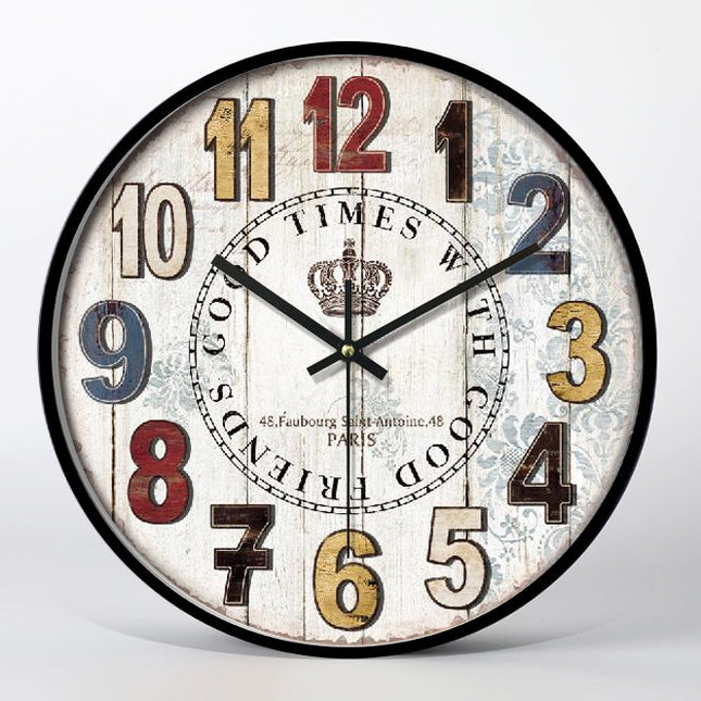 Orologio da parete vintage targhe americane