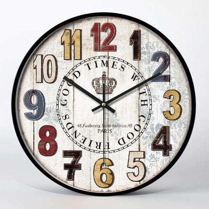 Orologio da parete vintage targhe americane