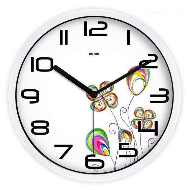 Orologio da parete moderno disegno floreale