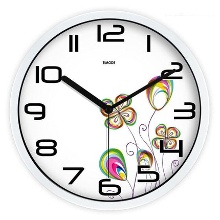 Orologio da parete moderno disegno floreale