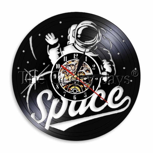 Orologio in vinile da parete astronauta