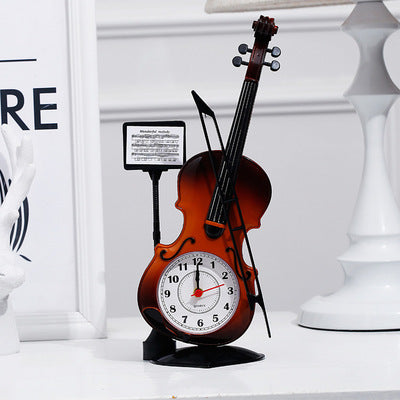 Orologio da tavolo a forma violino