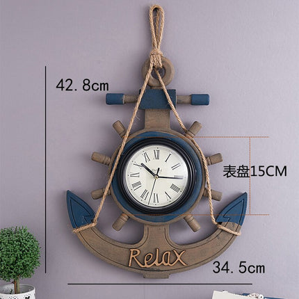 Orologio da parete ancora stile marino