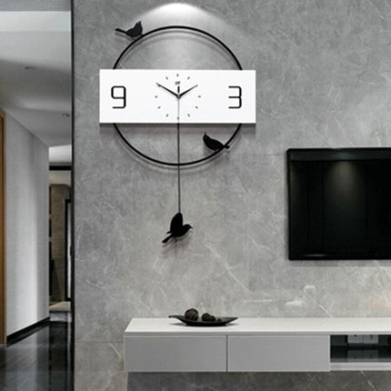Orologio da parete moderno con uccellini