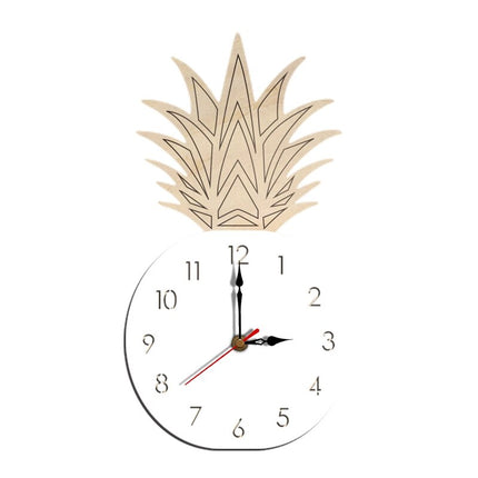 Orologio da parete design ananas legno