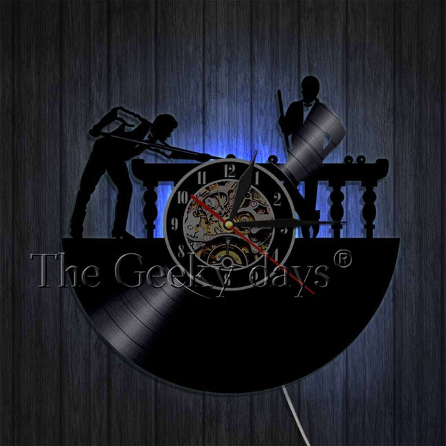 Orologio in vinile da parete biliardo