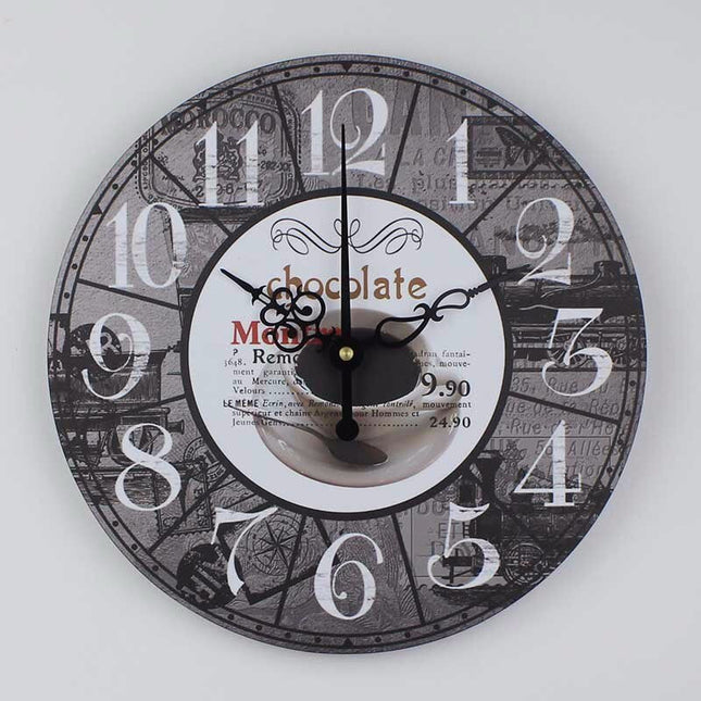 Orologio da parete vintage tema caffè