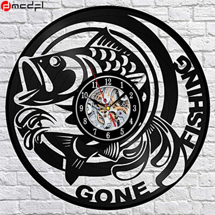 Orologio in vinile tema pesca sportiva