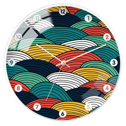 Orologio da parete nordico vetro bombato
